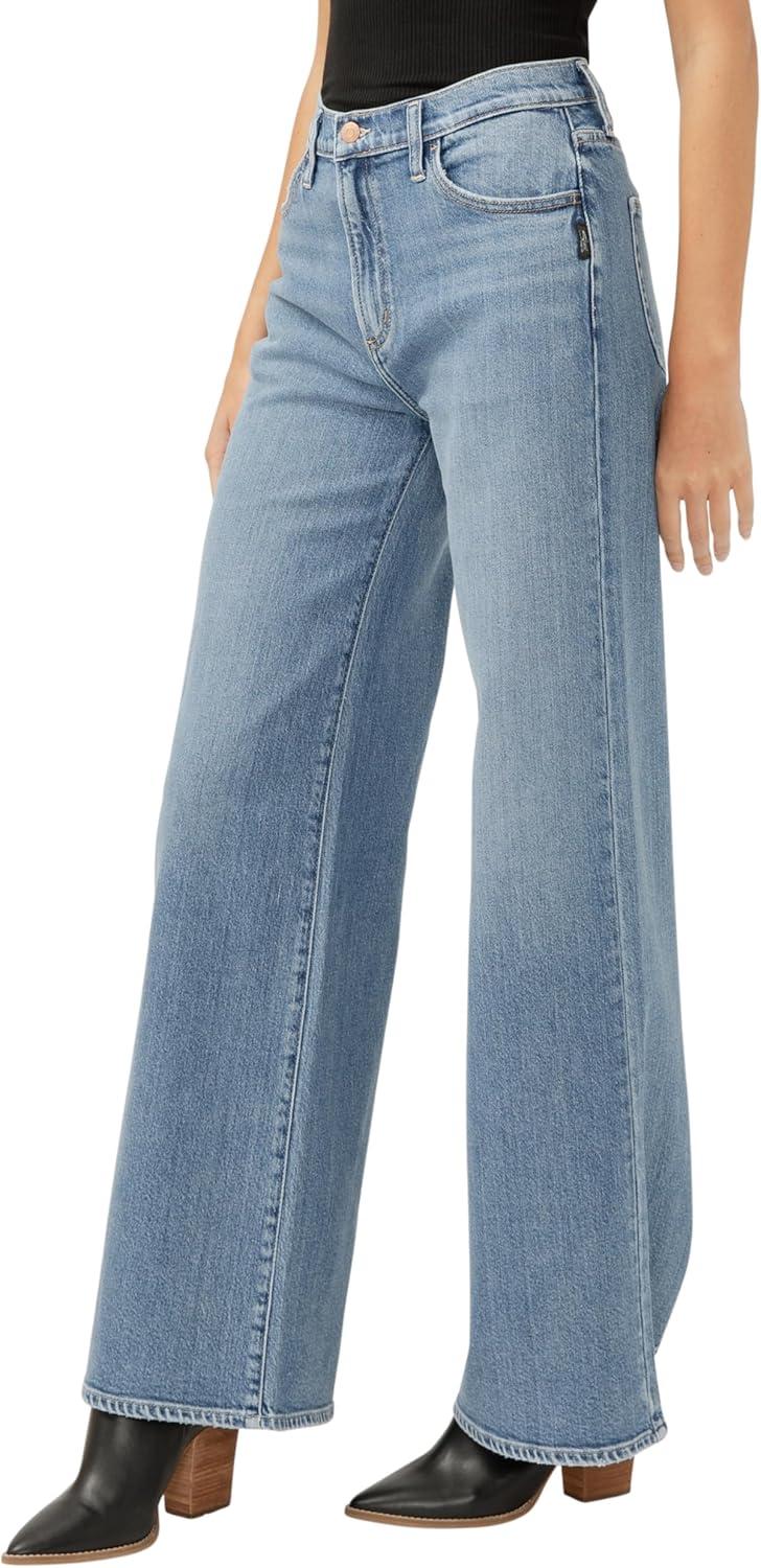 image:imageSilver Jeans Co Womens Highly Desirable High Rise Wide Leg JeansIndigo