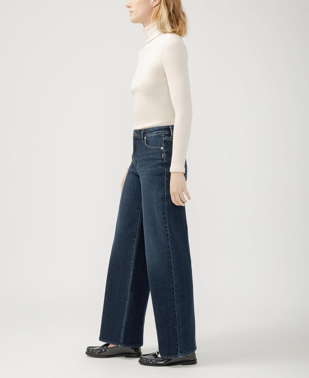 image:imageSilver Jeans Co Womens Isbister High Rise Wide Leg JeansBijou
