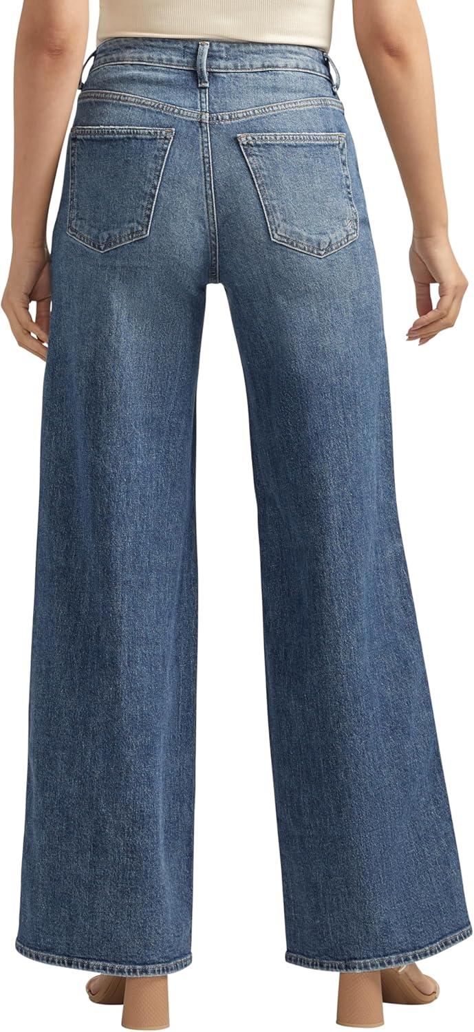 image:imageSilver Jeans Co Womens Isbister High Rise Wide Leg JeansIndigo