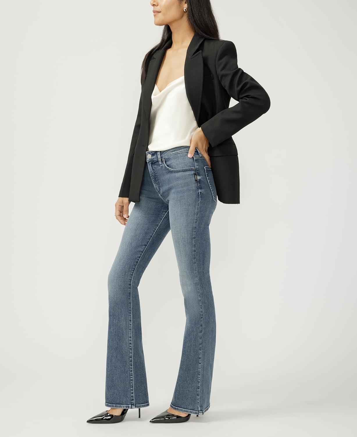 image:imageSilver Jeans Co Womens Most Wanted Mid Rise Flare Leg JeansBristol