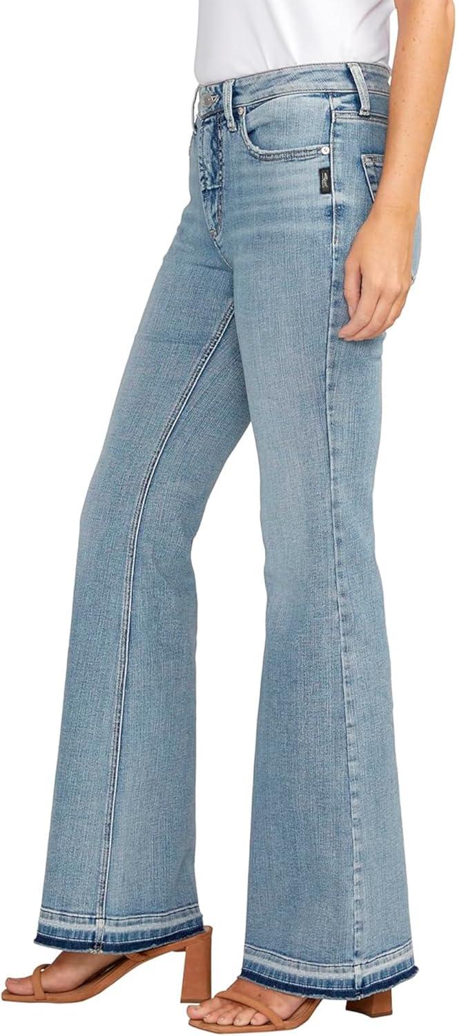 image:imageSilver Jeans Co Womens Most Wanted Mid Rise Flare Leg JeansIndigo