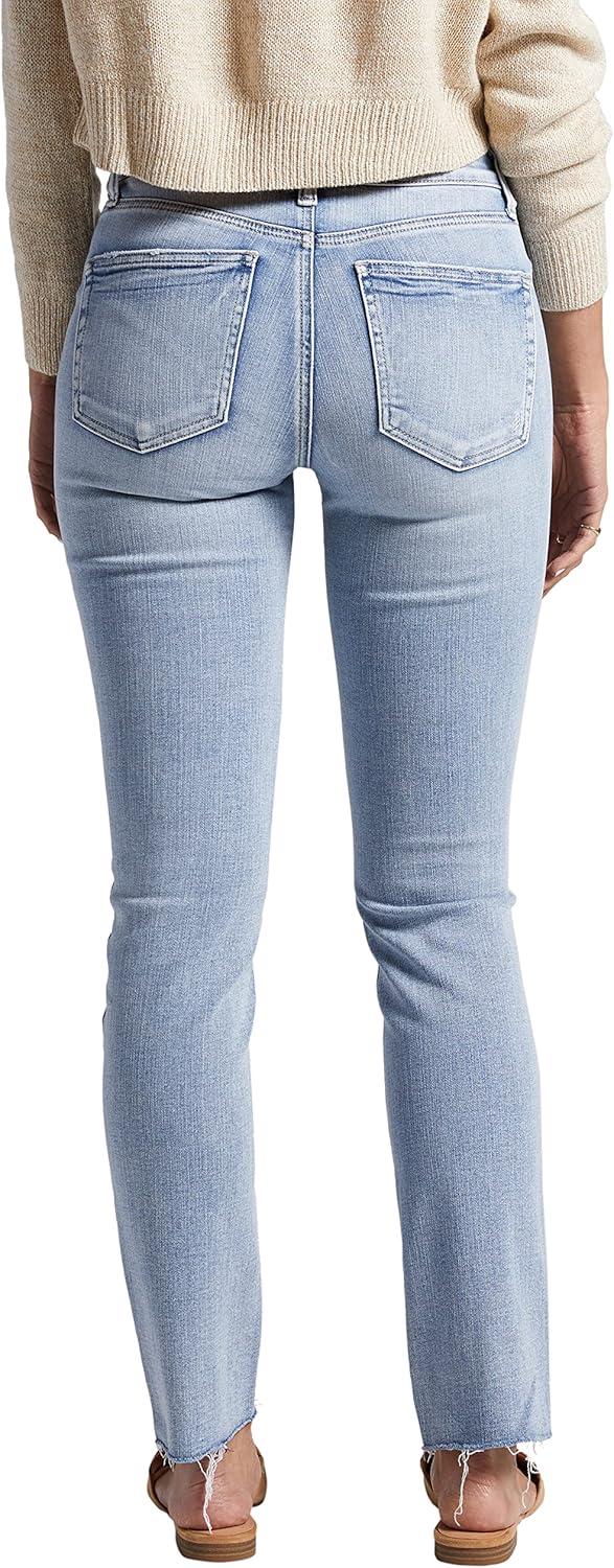 image:imageSilver Jeans Co Womens Most Wanted Mid Rise Straight Leg JeansLight Wash Scv112