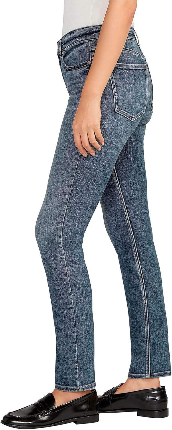 image:imageSilver Jeans Co Womens Most Wanted Mid Rise Straight Leg JeansMed Wash Edb341