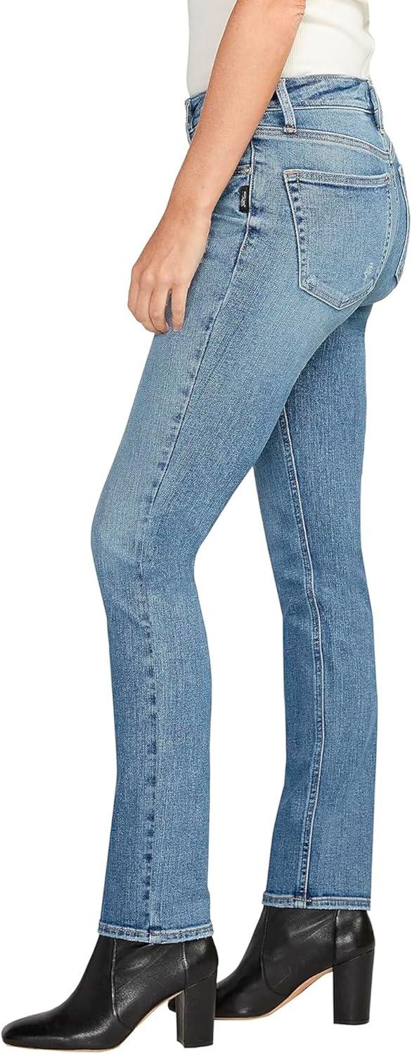 image:imageSilver Jeans Co Womens Most Wanted Mid Rise Straight Leg JeansMed Wash Scv239