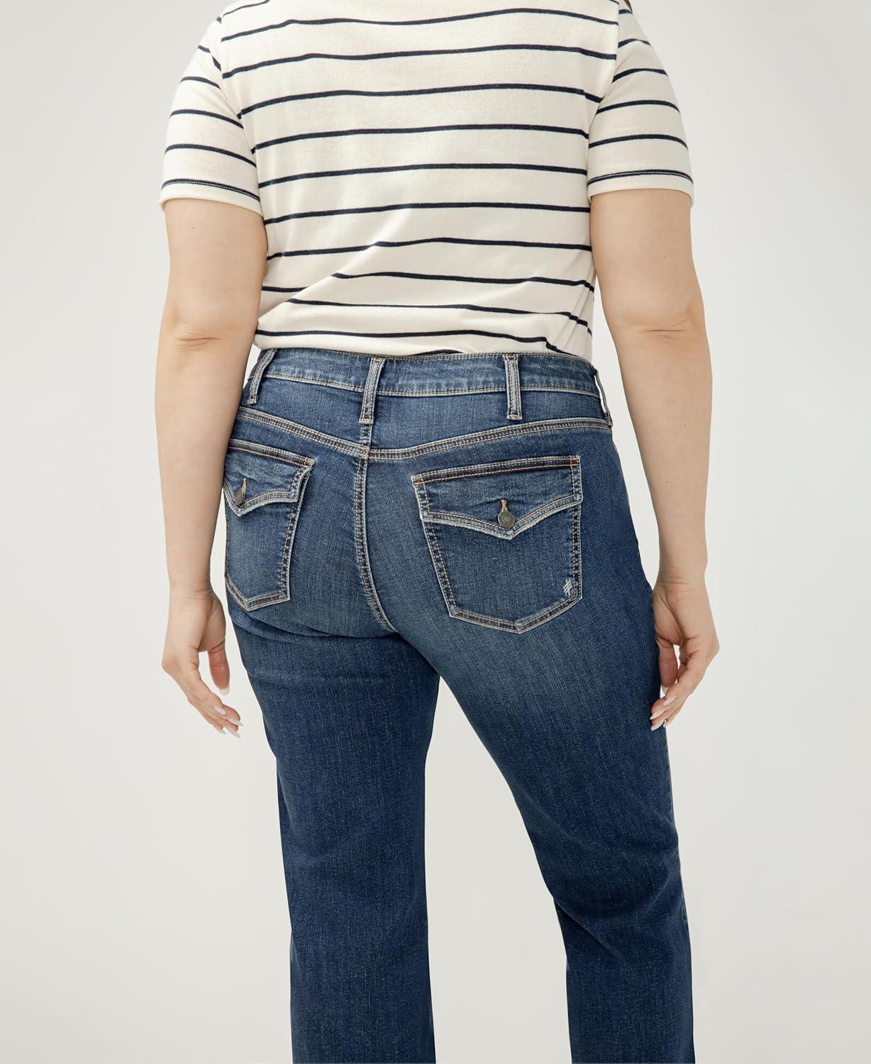 image:imageSilver Jeans Co Womens Plus Size Elyse Mid Rise Bootcut JeansSherbrook