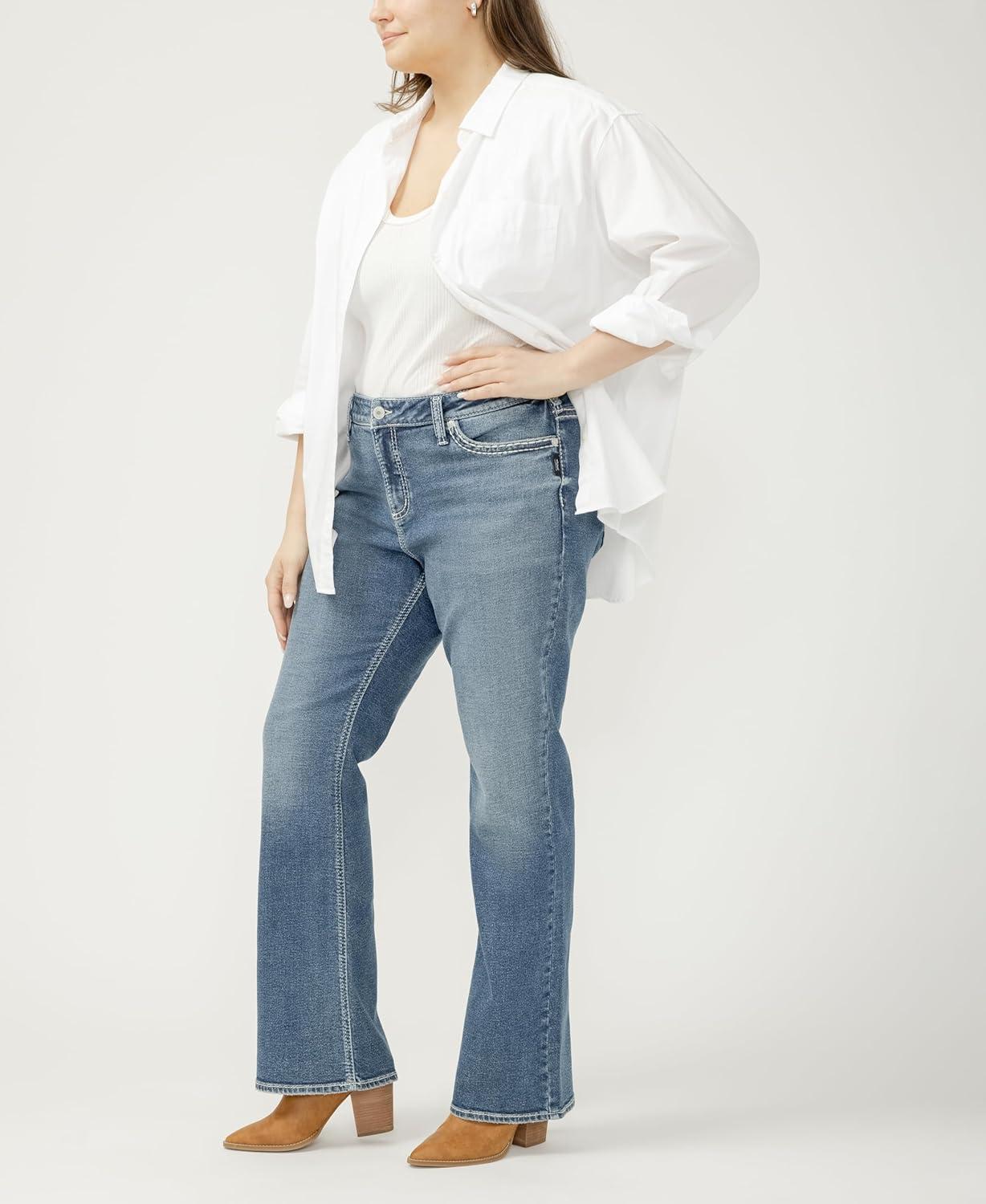 image:imageSilver Jeans Co Womens Plus Size Suki Mid Rise Slim Bootcut JeansGeorgia