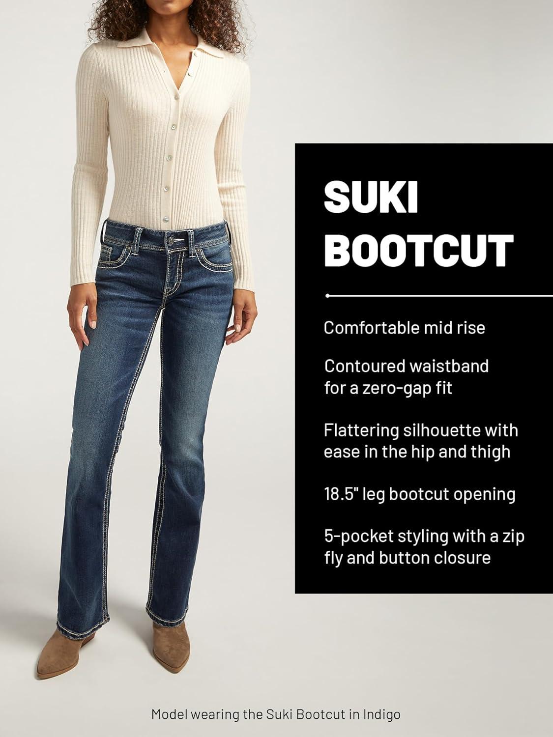 image:imageSilver Jeans Co Womens Suki Mid Rise Bootcut JeansSutton