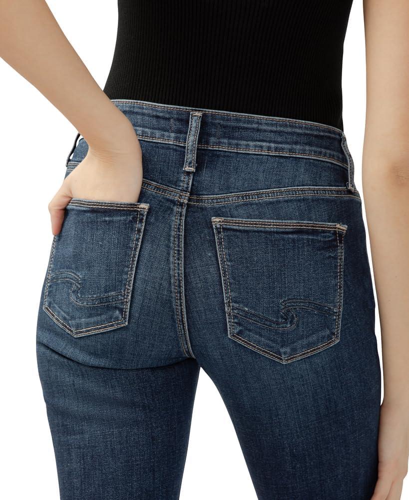 image:imageSilver Jeans Co Womens Suki Mid Rise Curvy Fit Bootcut JeansLuxe Stretch Dark Indigo