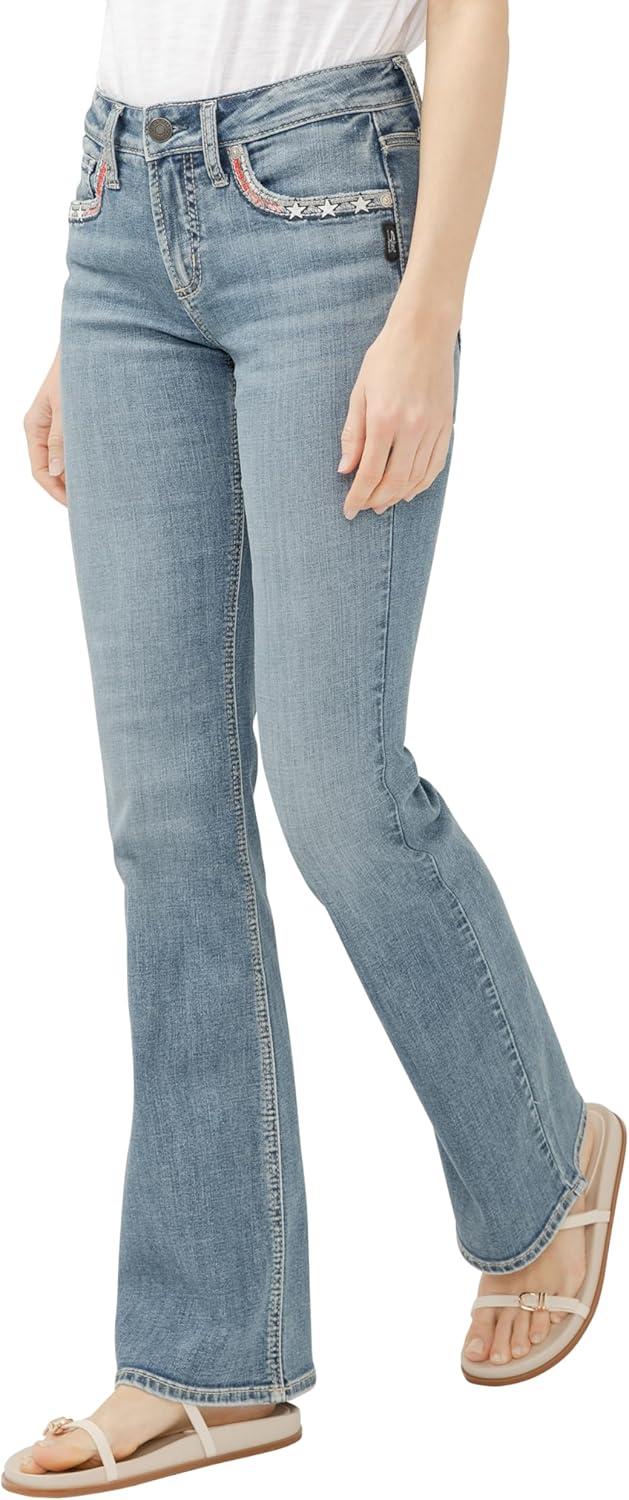 image:imageSilver Jeans Co Womens Suki Mid Rise Curvy Fit Bootcut JeansLuxe Stretch Freedom