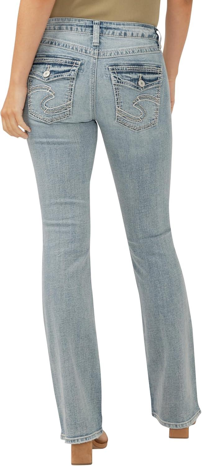 image:imageSilver Jeans Co Womens Suki Mid Rise Curvy Fit Bootcut JeansMed Wash