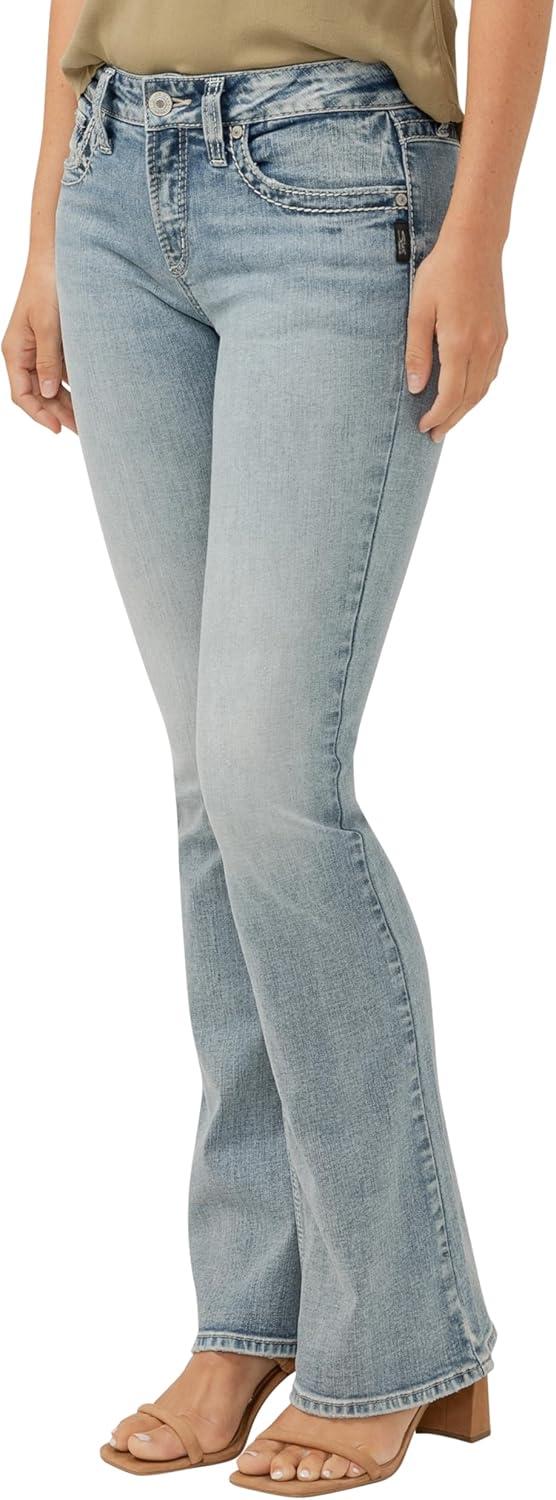 image:imageSilver Jeans Co Womens Suki Mid Rise Curvy Fit Bootcut JeansMed Wash