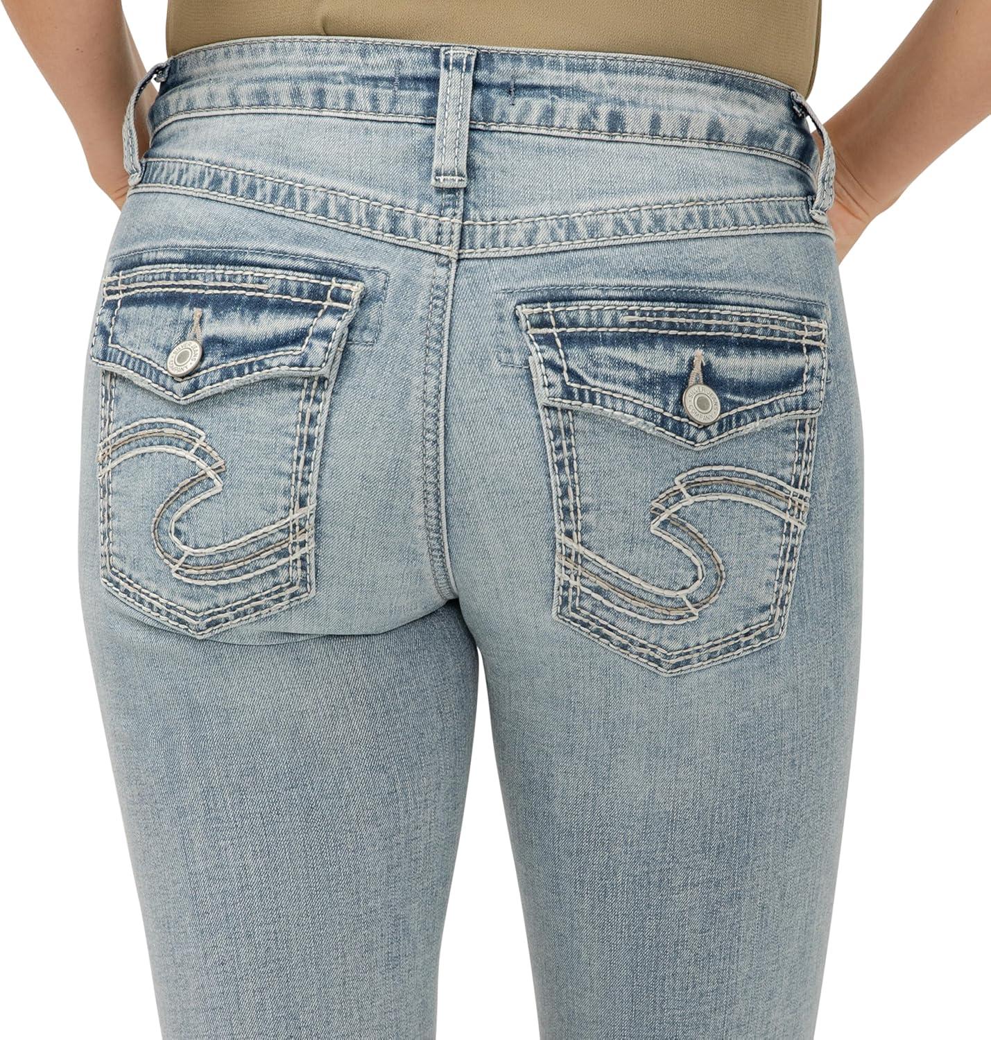 image:imageSilver Jeans Co Womens Suki Mid Rise Curvy Fit Bootcut JeansMed Wash