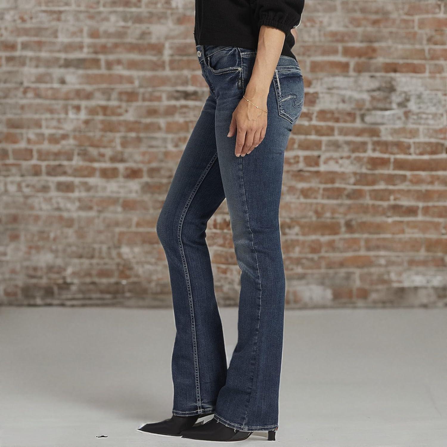 image:imageSilver Jeans Co Womens Suki Mid Rise Curvy Fit Bootcut JeansMed Wash Eae356