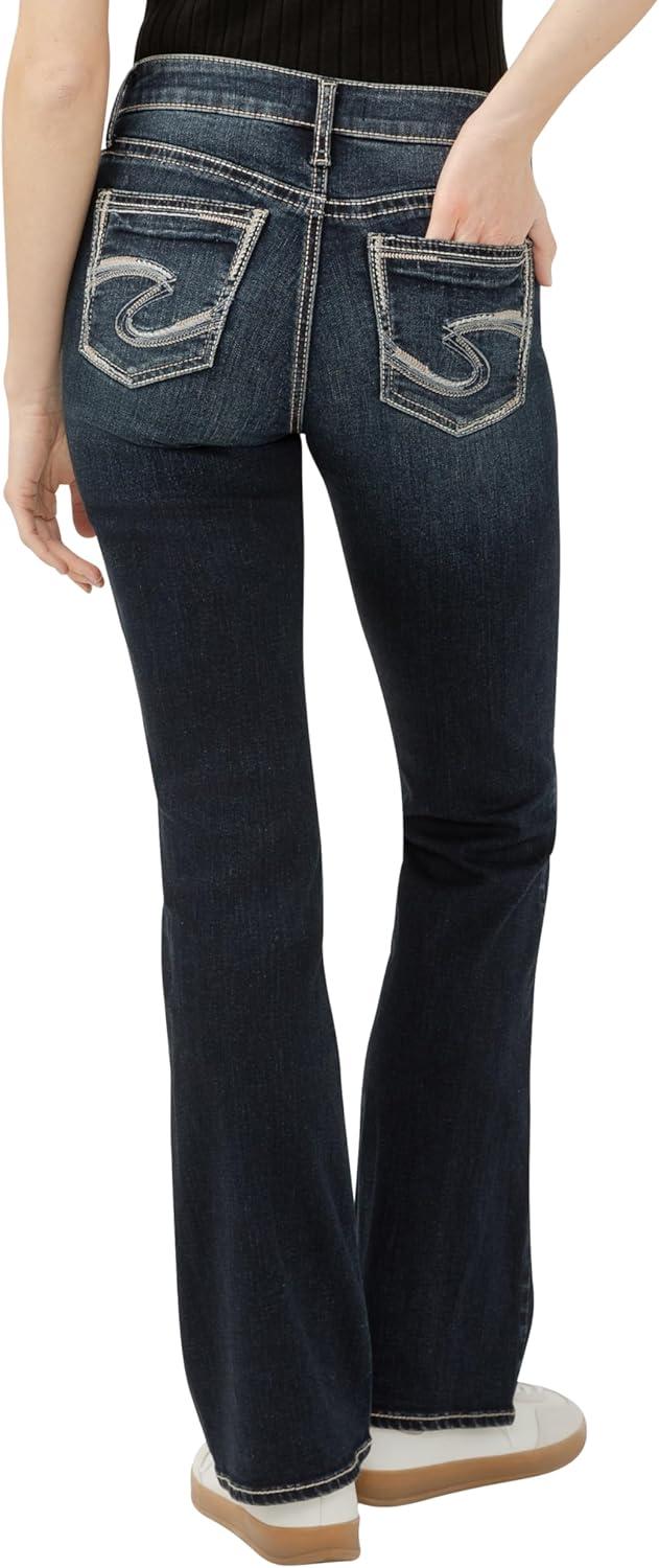 image:imageSilver Jeans Co Womens Suki Mid Rise Curvy Fit Bootcut JeansTwo Steppin