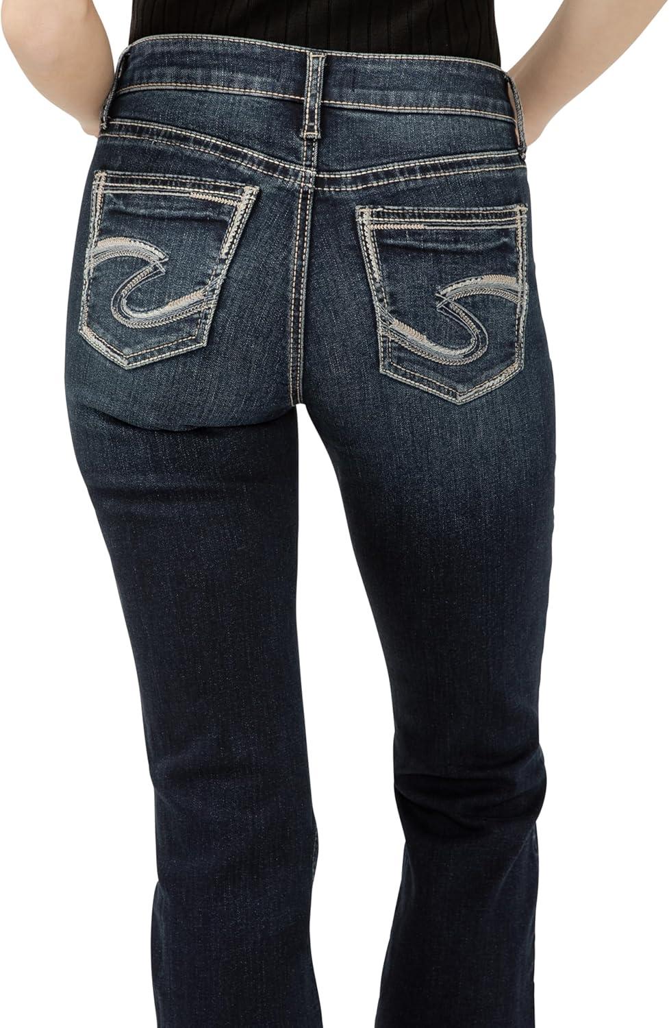 image:imageSilver Jeans Co Womens Suki Mid Rise Curvy Fit Bootcut JeansTwo Steppin