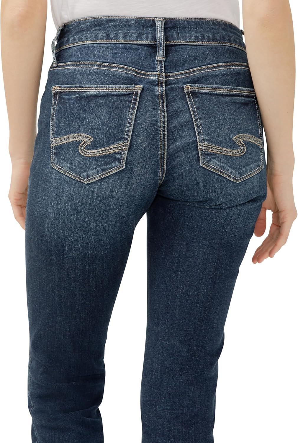 image:imageSilver Jeans Co Womens Suki Mid Rise Curvy Fit Skinny JeansDark Indigo Wash