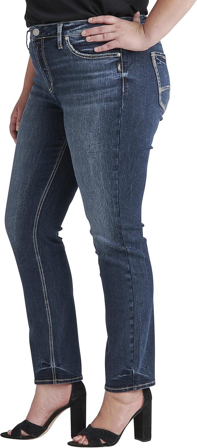 image:imageSilver Jeans Co Womens Suki Mid Rise Curvy Fit Skinny JeansDark Wash Edb359