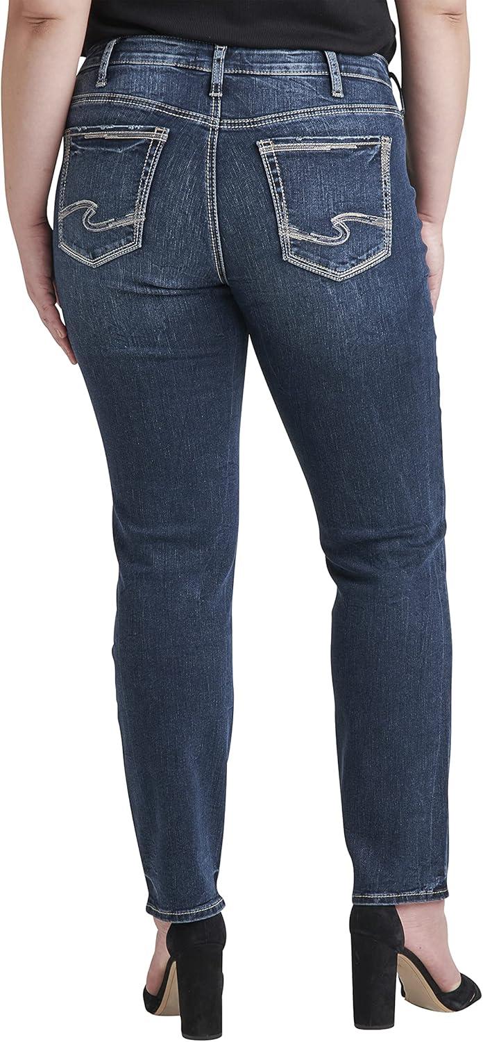 image:imageSilver Jeans Co Womens Suki Mid Rise Curvy Fit Skinny JeansDark Wash Edb359