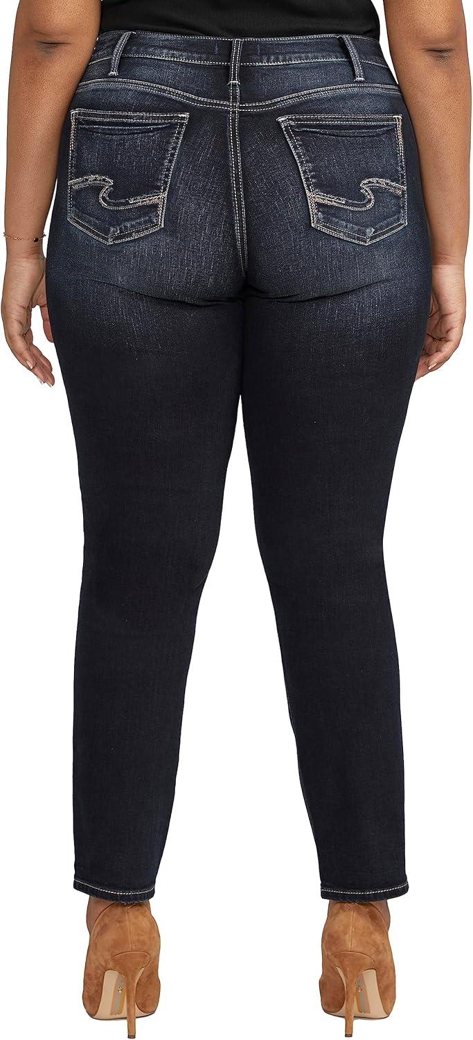 image:imageSilver Jeans Co Womens Suki Mid Rise Curvy Fit Skinny JeansDark Wash Edb482