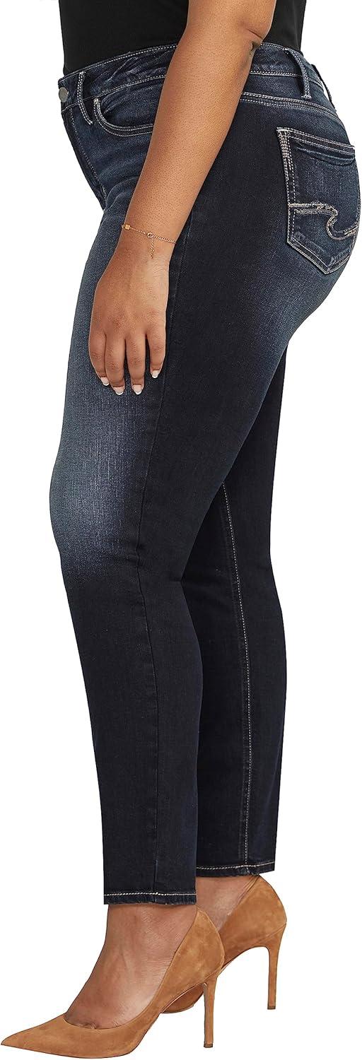 image:imageSilver Jeans Co Womens Suki Mid Rise Curvy Fit Skinny JeansDark Wash Edb482