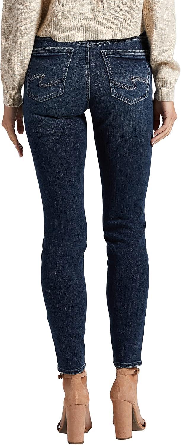 image:imageSilver Jeans Co Womens Suki Mid Rise Curvy Fit Skinny JeansDark Wash Mid