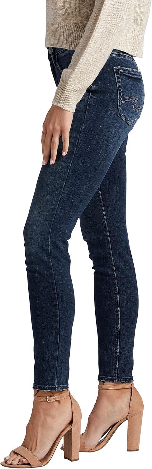 image:imageSilver Jeans Co Womens Suki Mid Rise Curvy Fit Skinny JeansDark Wash Mid