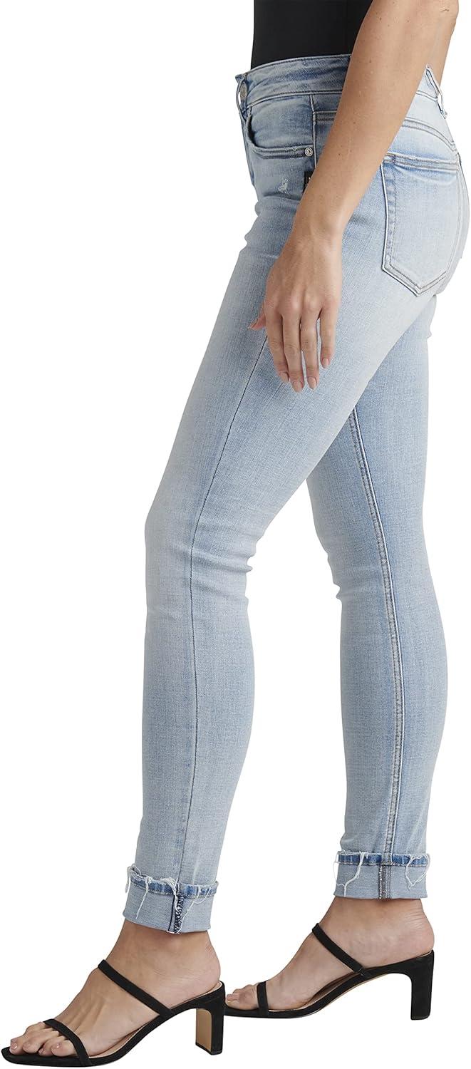 image:imageSilver Jeans Co Womens Suki Mid Rise Curvy Fit Skinny JeansLight Wash Ecf179