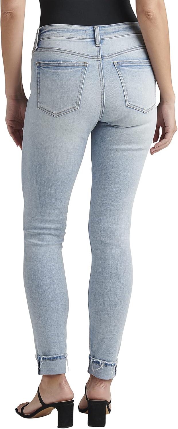 image:imageSilver Jeans Co Womens Suki Mid Rise Curvy Fit Skinny JeansLight Wash Ecf179