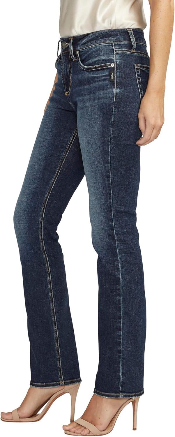 image:imageSilver Jeans Co Womens Suki Mid Rise Curvy Fit Skinny JeansLuxe Stretch Dark Indigo
