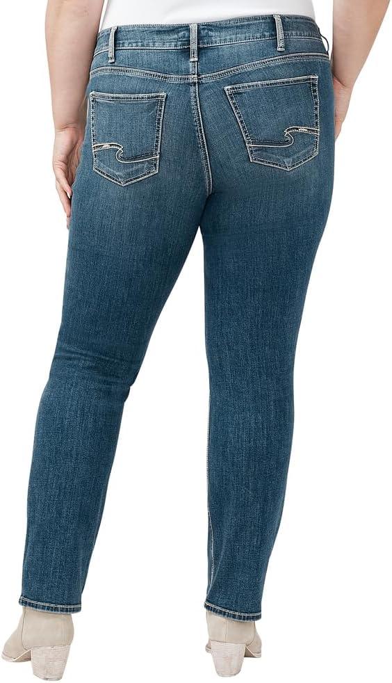 image:imageSilver Jeans Co Womens Suki Mid Rise Curvy Fit Skinny JeansLuxe Stretch Dark Wash