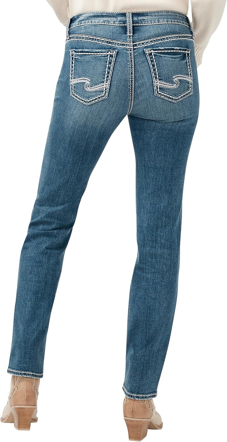 image:imageSilver Jeans Co Womens Suki Mid Rise Curvy Fit Skinny JeansLuxe Stretch Med Indigo