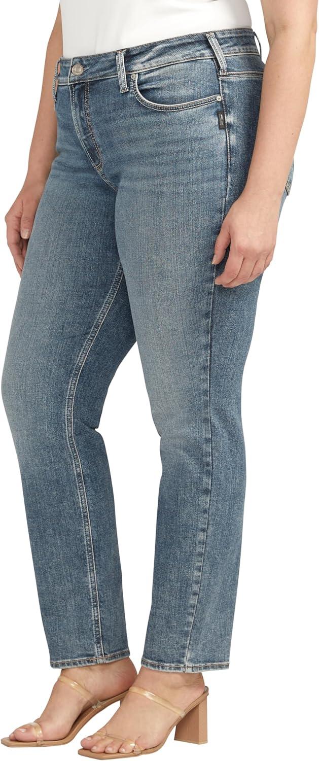 image:imageSilver Jeans Co Womens Suki Mid Rise Curvy Fit Skinny JeansMed Wash Eae257