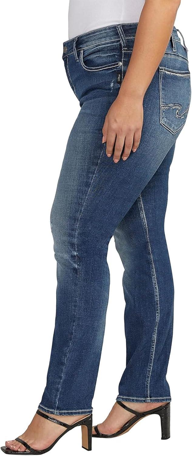 image:imageSilver Jeans Co Womens Suki Mid Rise Curvy Fit Skinny JeansMed Wash Eae358