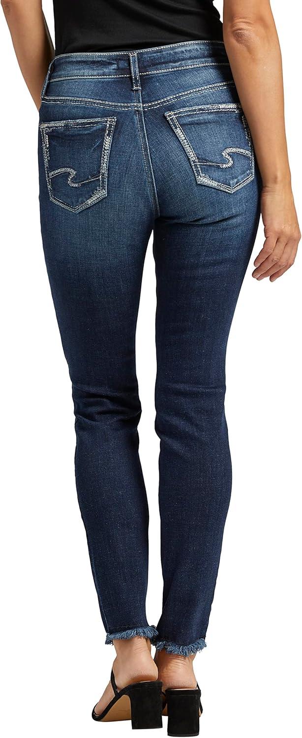 image:imageSilver Jeans Co Womens Suki Mid Rise Curvy Fit Skinny JeansMed Wash Eae379