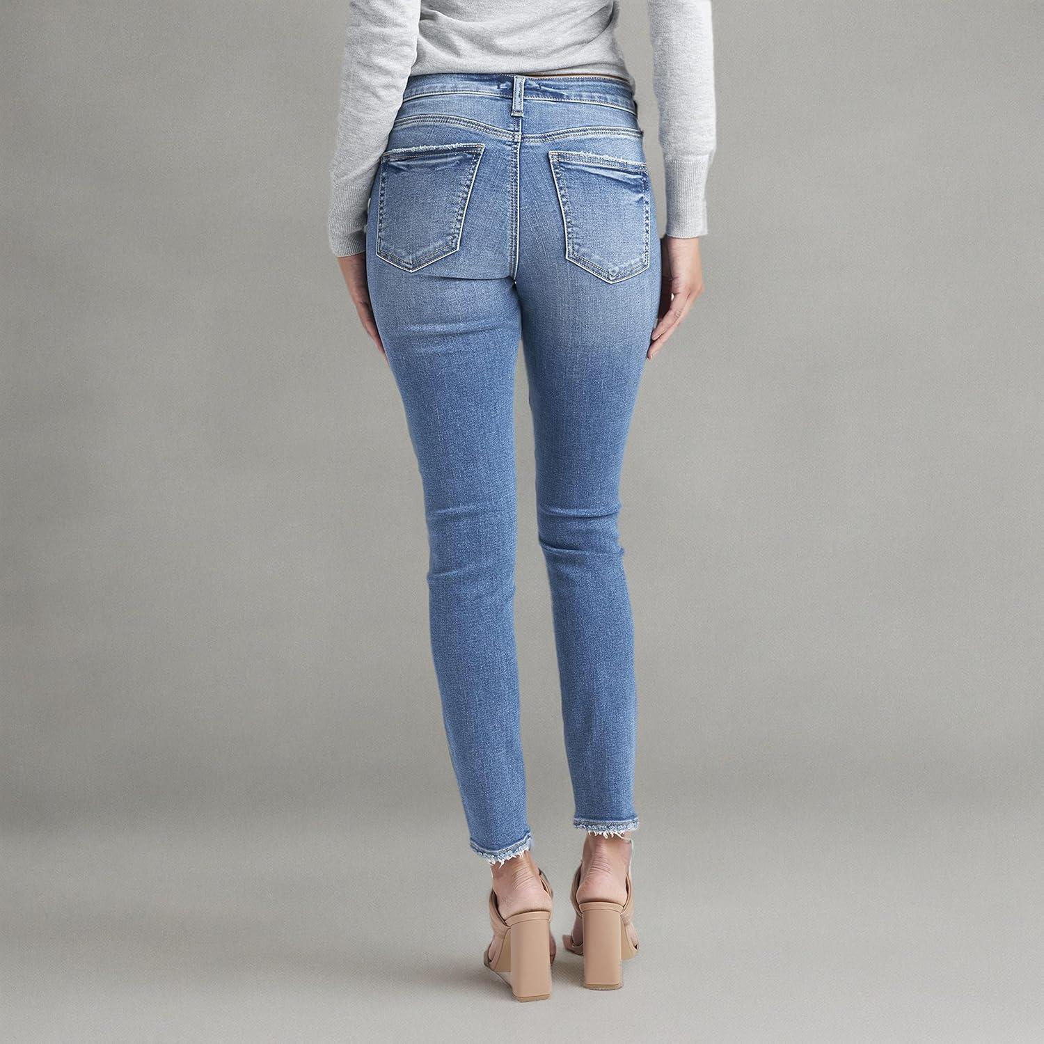 image:imageSilver Jeans Co Womens Suki Mid Rise Curvy Fit Skinny JeansMed Wash Ecf256