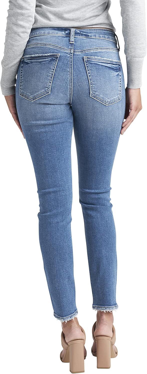 image:imageSilver Jeans Co Womens Suki Mid Rise Curvy Fit Skinny JeansMed Wash Ecf256
