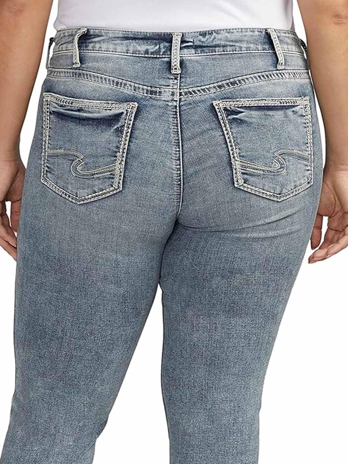 image:imageSilver Jeans Co Womens Suki Mid Rise Curvy Fit Skinny JeansMed Wash Ecf289