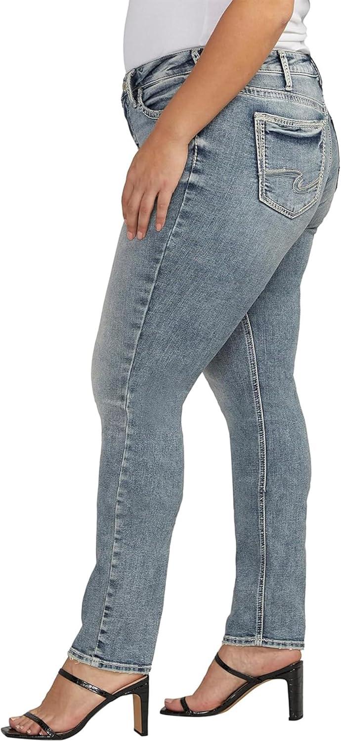 image:imageSilver Jeans Co Womens Suki Mid Rise Curvy Fit Skinny JeansMed Wash Ecf289