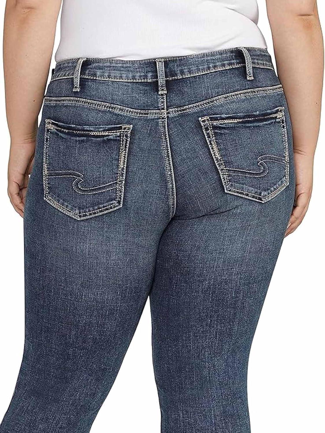 image:imageSilver Jeans Co Womens Suki Mid Rise Curvy Fit Skinny JeansMed Wash Ecf385