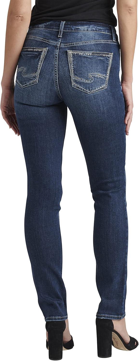 image:imageSilver Jeans Co Womens Suki Mid Rise Curvy Fit Skinny JeansMed Wash Ekc343