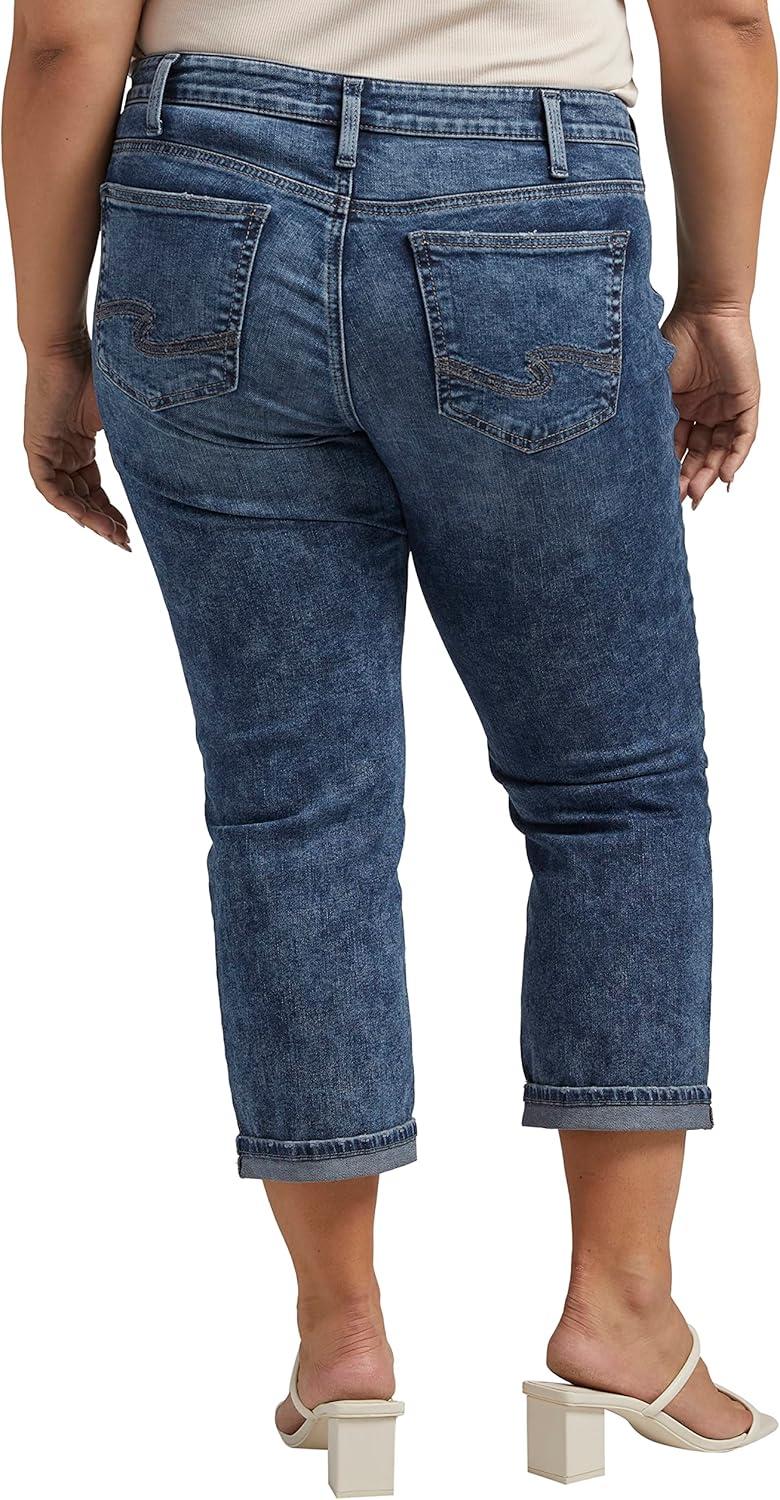 image:imageSilver Jeans Co Womens Suki Mid Rise Curvy Fit Skinny JeansMed Wash Epx392