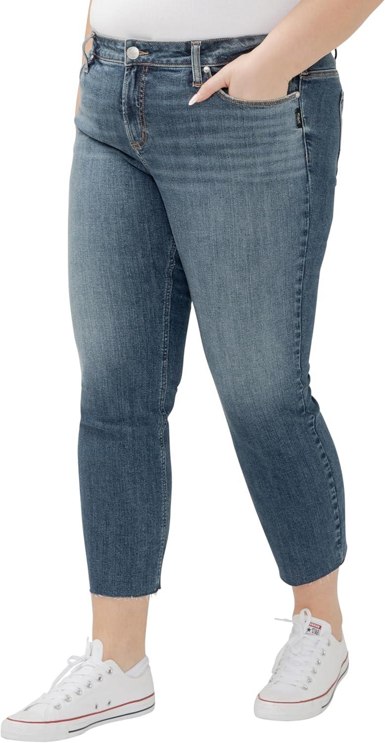 image:imageSilver Jeans Co Womens Suki Mid Rise Curvy Fit Skinny JeansSerenade
