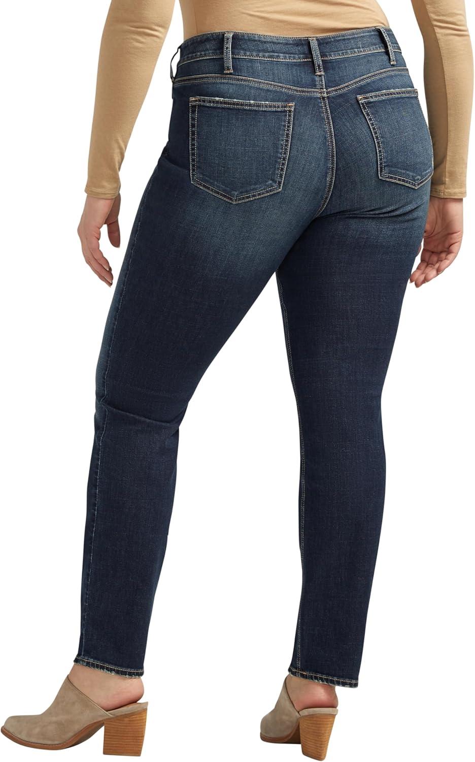 image:imageSilver Jeans Co Womens Suki Mid Rise Curvy Fit Skinny JeansStraight Leg Indigo