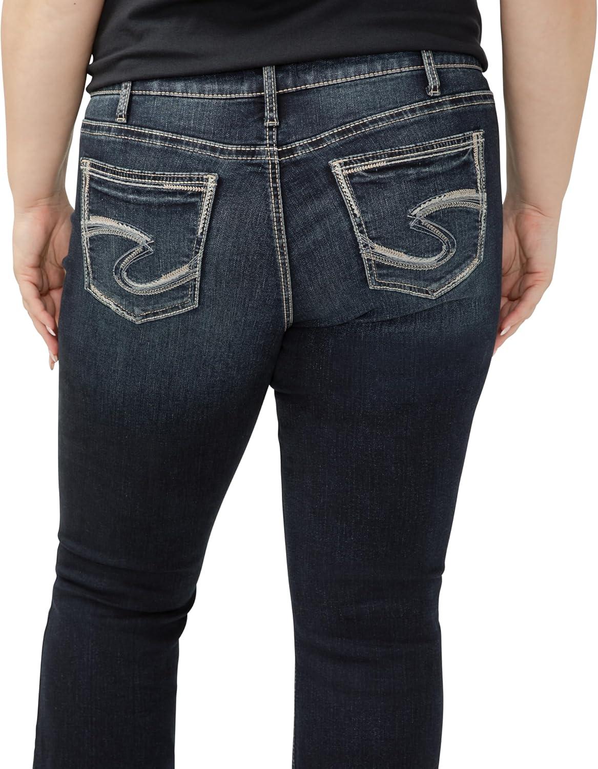 image:imageSilver Jeans Co Womens Suki Mid Rise Curvy Fit Skinny JeansTwo Steppin
