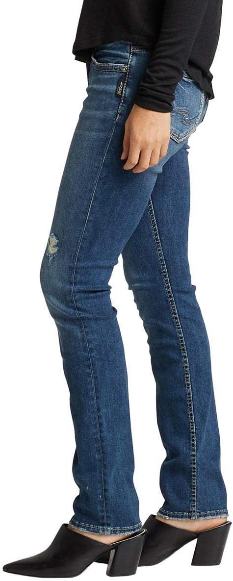 image:imageSilver Jeans Co Womens Suki Mid Rise Curvy Fit Skinny JeansWashed Indigo