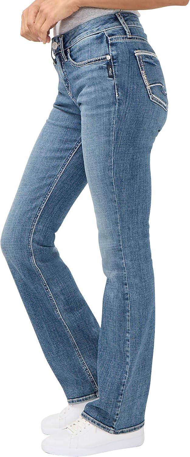 image:imageSilver Jeans Co Womens Suki Mid Rise Curvy Fit Slim Bootcut JeansBelle