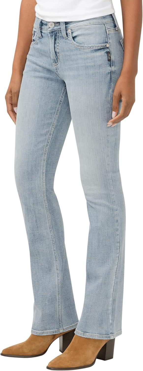 image:imageSilver Jeans Co Womens Suki Mid Rise Curvy Fit Slim Bootcut JeansBlue Grass