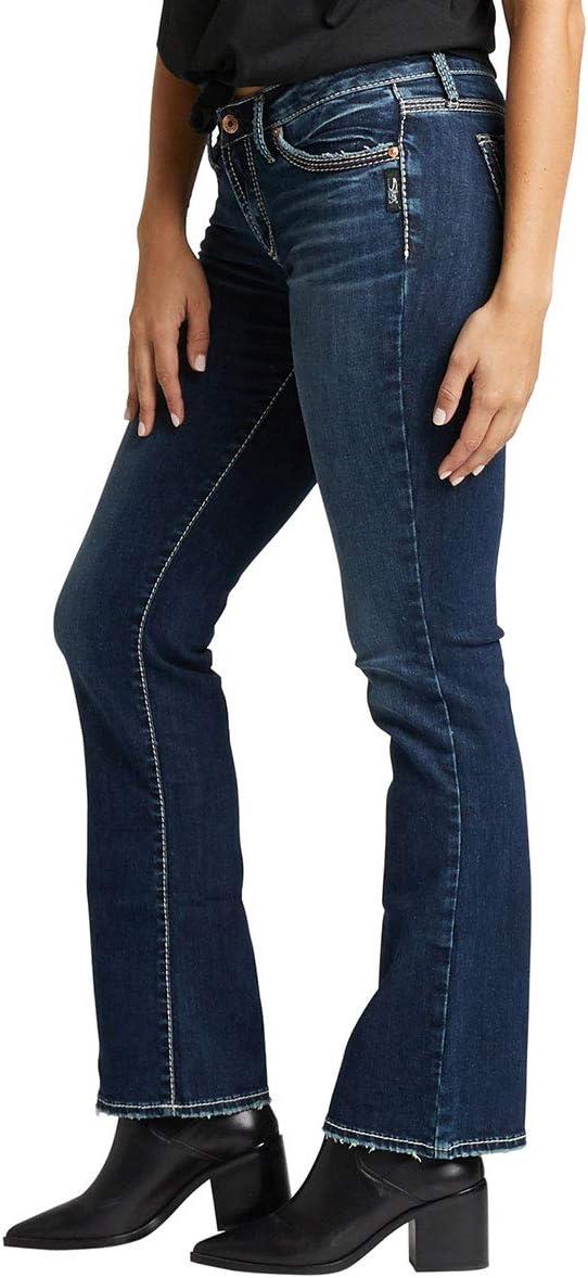 image:imageSilver Jeans Co Womens Suki Mid Rise Curvy Fit Slim Bootcut JeansContrast Indigo