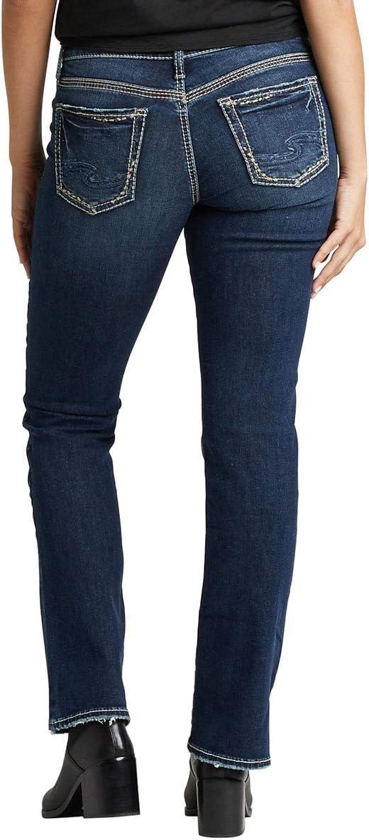 image:imageSilver Jeans Co Womens Suki Mid Rise Curvy Fit Slim Bootcut JeansContrast Indigo