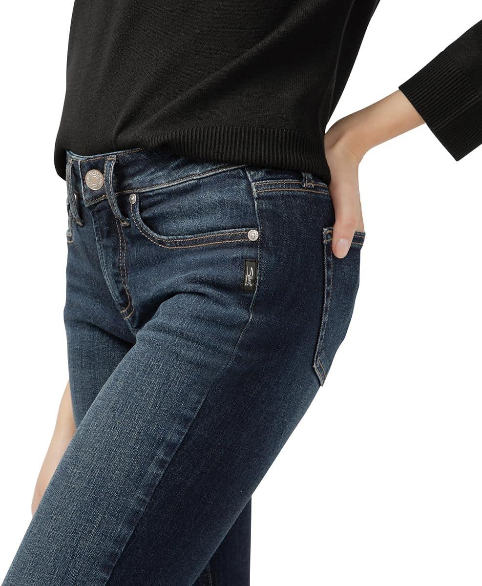 image:imageSilver Jeans Co Womens Suki Mid Rise Curvy Fit Slim Bootcut JeansDark Indigo
